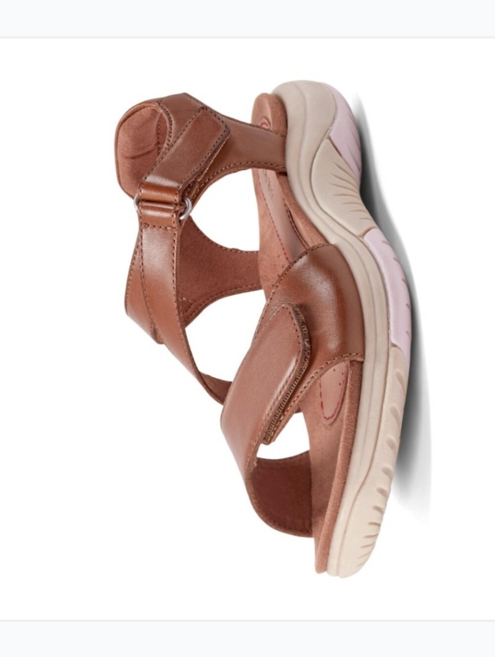 Cobb Hill by New Balance Women's Brown Leather Adjustable Strap Sandal